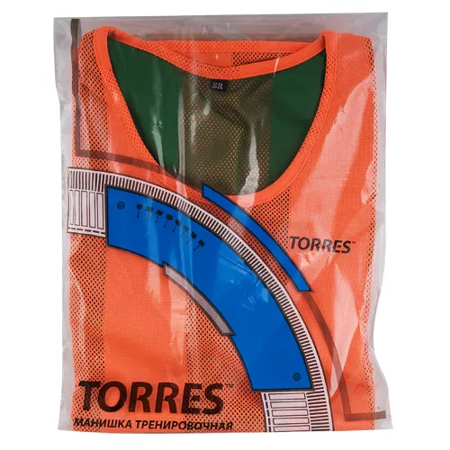 Манишка детская TORRES двухсторонняя, TR11949O/G, р.Jr, тренировочная, полиэстер, оранж-зелен за 1&nbsp;026.80 ₽ в Новокузнецке