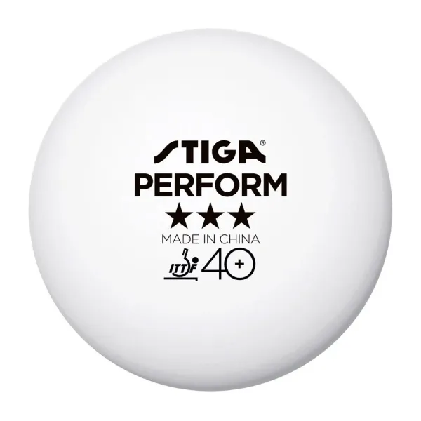 Мяч для наст. тенниса Stiga Perform 3***, 40+, 1113-2110-06, пластик, ITTF Appr., уп.6 шт, бел за 2&nbsp;121.60 ₽ в Новокузнецке