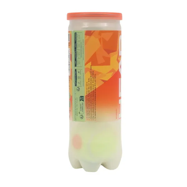Мяч теннисный детский HEAD Stage 2 Orange, 578423,уп.3 шт, фетр,нат.резина,желто-оранжевый за 836.40 ₽ в Новокузнецке