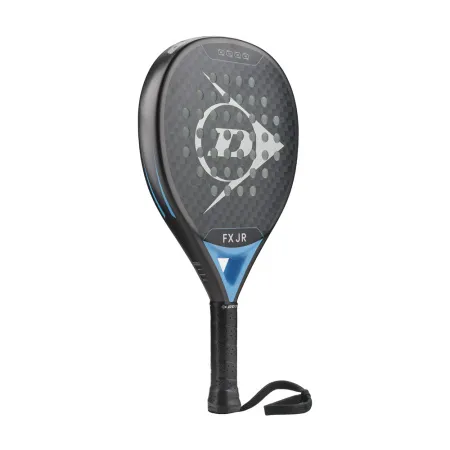Ракетка для падела Dunlop FX Jr, 10370738, для юниоров, гибрид, графит, черно-голубой за 11&nbsp;019.40 ₽ купить в Новокузнецке