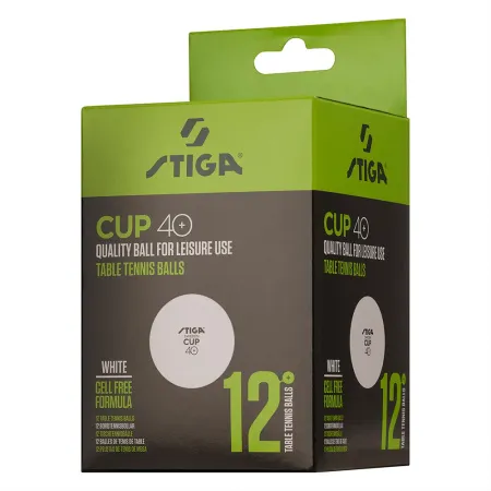 Мяч для наст. тенниса Stiga Cup ABS, 1110-2510-12, диам.40+мм, пластик, упак. 12 шт, белый за 1&nbsp;774.80 ₽ купить в Новокузнецке