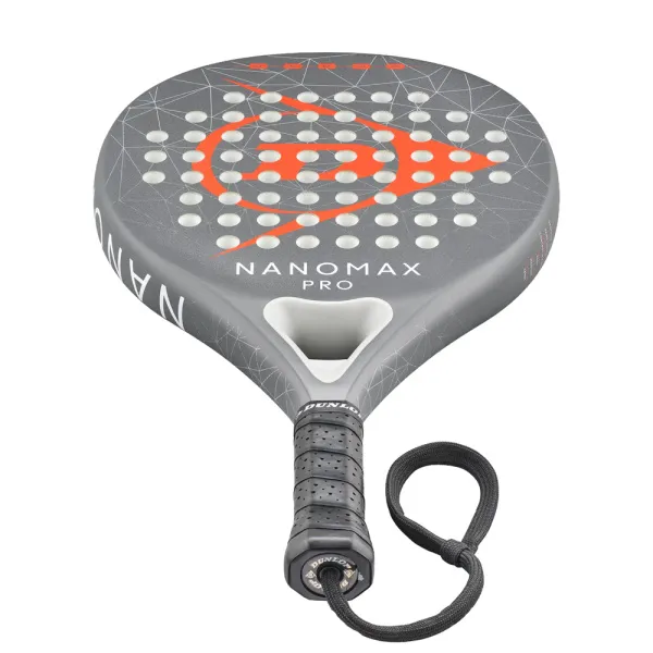 Ракетка для падела Dunlop Nanomax Pro, 10370739, для профессионалов, карбон,серо-оранжевый за 17&nbsp;248.20 ₽ в Новокузнецке