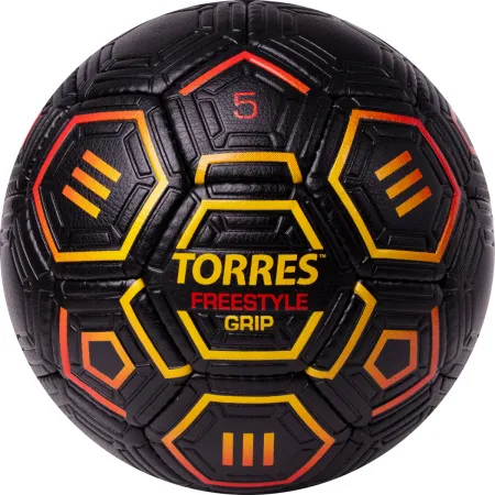Мяч футб. TORRES Freestyle Grip, F323765, р.5, 32 панели. PU, ручная сшивка, черно-желт-красн за 2&nbsp;070.60 ₽ купить в Новокузнецке