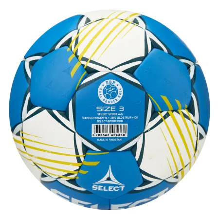 Мяч ганд. SELECT HB FORCE DB V25, 1622858205, Senior (р.3), EHF Appr,ПУ, гибр.сш., сине-белый за 8&nbsp;438.80 ₽ купить в Новокузнецке