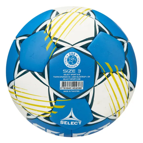 Мяч ганд. SELECT HB FORCE DB V25, 1622858205, Senior (р.3), EHF Appr,ПУ, гибр.сш., сине-белый за 8&nbsp;438.80 ₽ в Новокузнецке