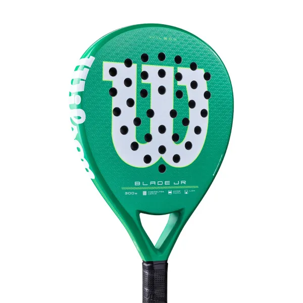 Ракетка для падела WILSON Blade Jr  V4 Padel, WR213811U0, для начин-х, стекловолокно, зеленый за 14&nbsp;934.50 ₽ в Новокузнецке