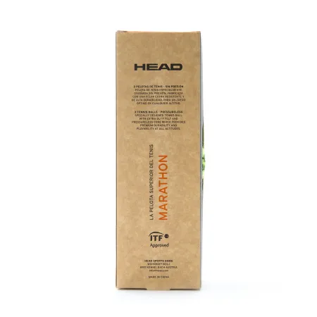 Мяч теннисный HEAD Marathon 3B, 578183, крафт. упак.3шт, без давления, фетр, нат.резина,желтый за 1&nbsp;055.70 ₽ купить в Новокузнецке