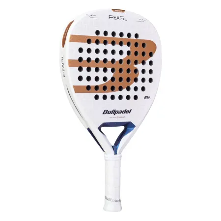 Ракетка для падела BULLPADEL Pearl 27, 497249, для проф-в, стекловолокно,карбон, бело-золотистый за 44&nbsp;319 ₽ купить в Новокузнецке