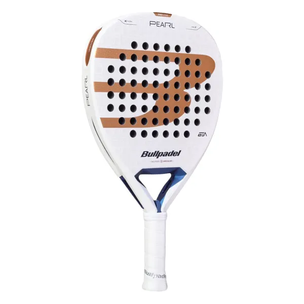 Ракетка для падела BULLPADEL Pearl 27, 497249, для проф-в, стекловолокно,карбон, бело-золотистый за 44&nbsp;319 ₽ в Новокузнецке
