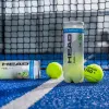 Мяч для падела HEAD Padel Pro+, 540203, уп.3 шт, FIP Approved, войлок,нат.резина,желтый за 933.30 ₽ купить в Новокузнецке