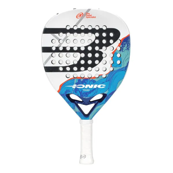 Ракетка для падела BULLPADEL Ionic Power 26, 494411, для продв. игроков, стекловолокно, сине-белый за 28&nbsp;944.20 ₽ в Новокузнецке