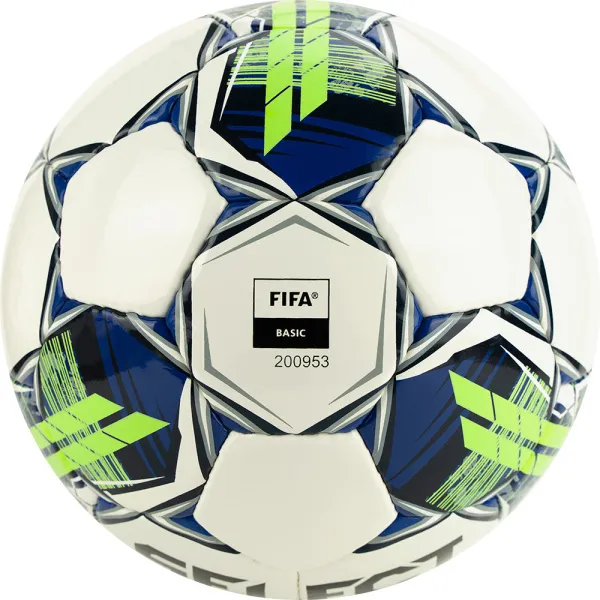 Мяч футзал. SELECT Futsal Master Shiny V22, 1043460004, р.4, Basic,32п, гл.ПУ, руч.сш,бел-син-зел за 7&nbsp;539.50 ₽ в Новокузнецке