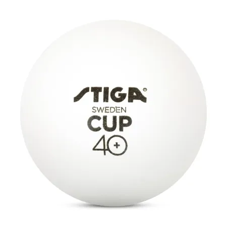 Мяч для наст. тенниса Stiga Cup ABS, 1110-2510-12, диам.40+мм, пластик, упак. 12 шт, белый за 1&nbsp;774.80 ₽ купить в Новокузнецке