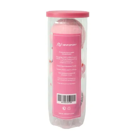 Мяч для падела NS Sakura, UAA2, уп.3 шт, сукно, нат.резина, розовый за 824.50 ₽ купить в Новокузнецке