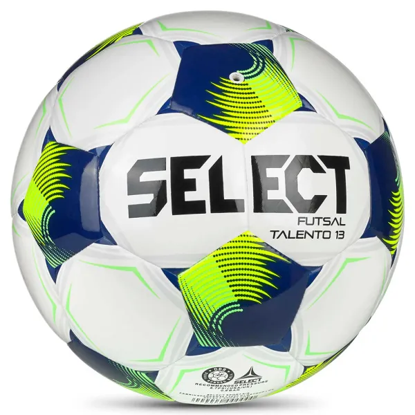 Мяч футзал. SELECT Futsal Talento 13 V26, 1062471015, р.3, 32п, ТПУ, гибр.сш, бело-сине-желтый за 4&nbsp;355.40 ₽ в Новокузнецке
