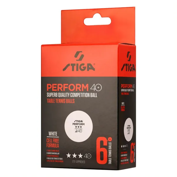 Мяч для наст. тенниса Stiga Perform 3***, 40+, 1113-2110-06, пластик, ITTF Appr., уп.6 шт, бел за 2&nbsp;121.60 ₽ в Новокузнецке