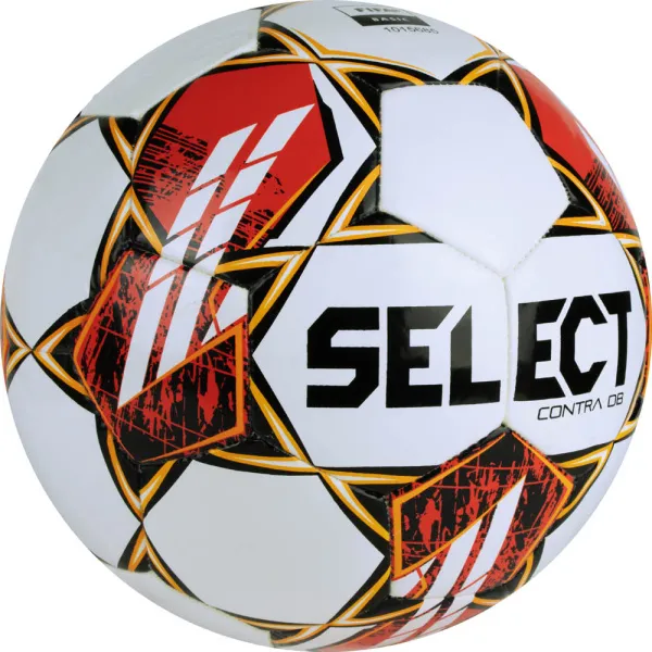 Мяч футб. SELECT Contra DB V23, 0854160300, р.4, FIFA Basic, 32 пан, ПУ, гибрид.сш, бел-чер-красн за 4&nbsp;455.70 ₽ в Новокузнецке