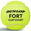 Мяч теннисный Dunlop Fort Clay Court 4B, 601613, уп.4 шт,одобр.ITF и FFT,сукно,нат.резина,желтый за 1&nbsp;812.20 ₽ купить в Новокузнецке