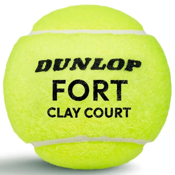 Мяч теннисный Dunlop Fort Clay Court 4B, 601613, уп.4 шт,одобр.ITF и FFT,сукно,нат.резина,желтый за 1&nbsp;812.20 ₽ в Новокузнецке