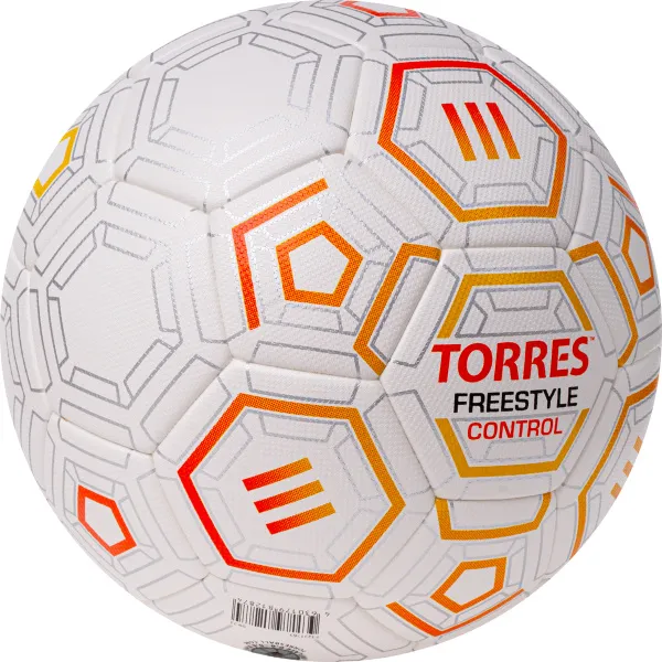 Мяч футб. TORRES Freestyle Control, F3231765, р.5, 32 п.,PU-Microfi, термосшив., бело-оран-сереб за 3&nbsp;464.60 ₽ в Новокузнецке