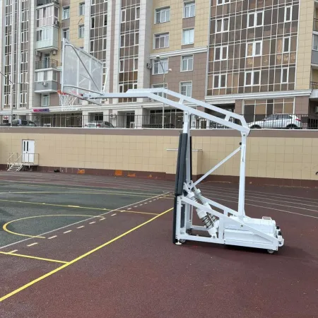 Баскетбольная стойка мобильная складная на пружинах вынос 2,25 м c противовесом ZAVODSPORTA за 530&nbsp;660 ₽ купить в Новокузнецке