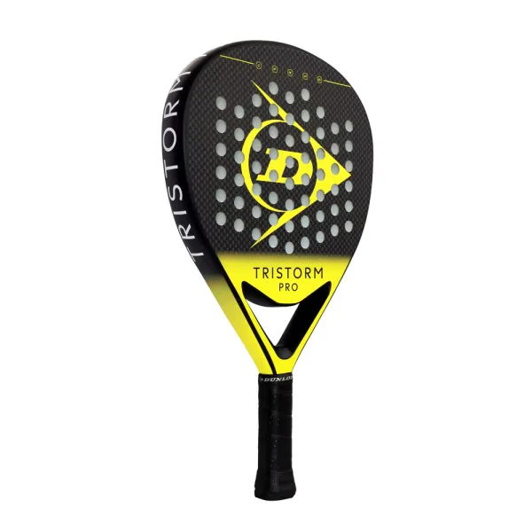 Ракетка для падела Dunlop Tristorm Pro, 10359946, для опытных игроков, графит, черно-желтый за 19&nbsp;643.50 ₽ в Новокузнецке