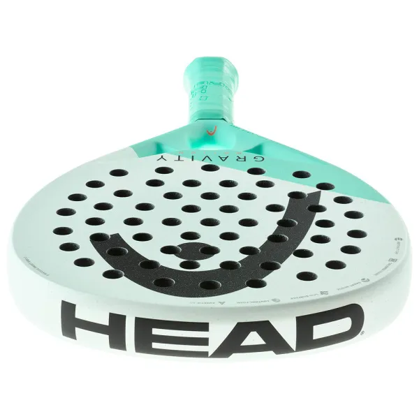 Ракетка для падела HEAD Gravity Motion, 224014, для продвинутых игроков, карбон, бело-бирюзовый за 23&nbsp;604.50 ₽ в Новокузнецке