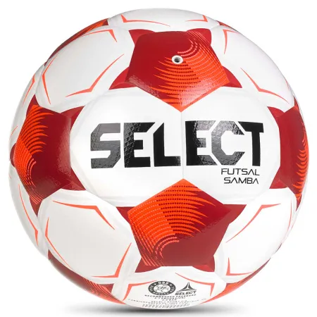 Мяч футзал. SELECT Futsal Samba v26, 1063471008, р.4,FIFA Basic, 32п, ТПУ, гибр.сш, бел-кр-черн за 5&nbsp;618.50 ₽ купить в Новокузнецке