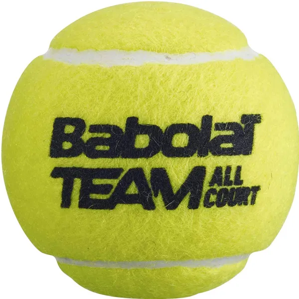 Мяч теннисный BABOLAT Team All Court,502081, уп.4 шт,одобр.ITF, сукно, нат.резина,желтый за 2&nbsp;385.10 ₽ в Новокузнецке