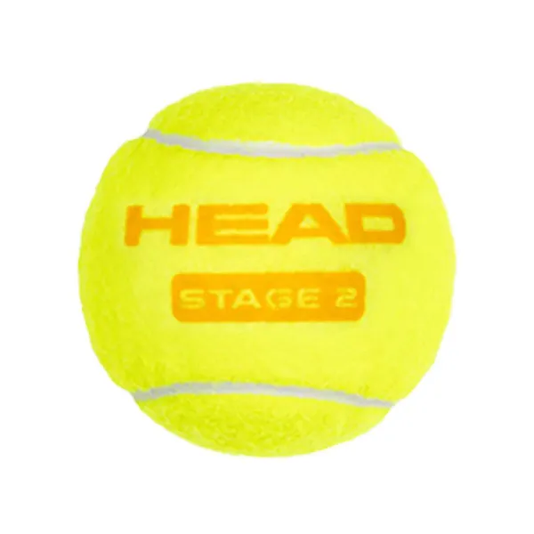 Мяч теннисный детский HEAD Stage 2 Orange, 578423,уп.3 шт, фетр,нат.резина,желто-оранжевый за 836.40 ₽ в Новокузнецке