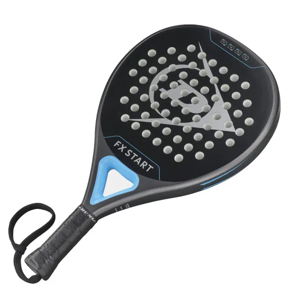 Ракетка для падела Dunlop FX Start, 10370737, для начинающих, гибрид, графит, черно-синий за 13&nbsp;175 ₽ в Новокузнецке