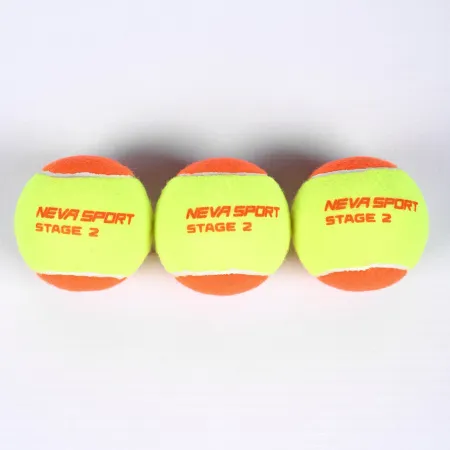 Мяч теннисный детский NS Orange, 5021005, уп.3 шт, резина, шерть, нейлон, желто-оранжевый за 613.70 ₽ купить в Новокузнецке