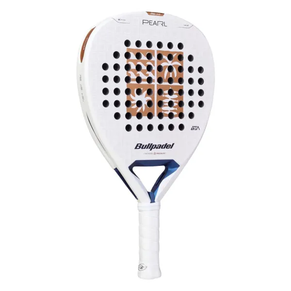 Ракетка для падела BULLPADEL Pearl 27, 497249, для проф-в, стекловолокно,карбон, бело-золотистый за 44&nbsp;319 ₽ в Новокузнецке