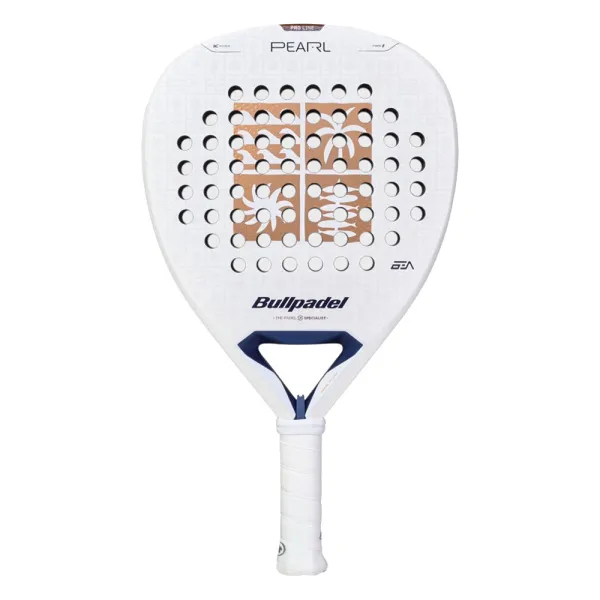 Ракетка для падела BULLPADEL Pearl 27, 497249, для проф-в, стекловолокно,карбон, бело-золотистый за 44&nbsp;319 ₽ в Новокузнецке