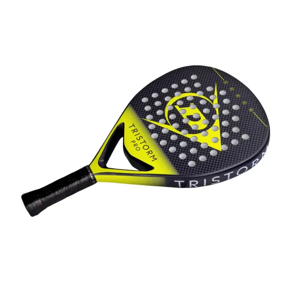 Ракетка для падела Dunlop Tristorm Pro, 10359946, для опытных игроков, графит, черно-желтый за 19&nbsp;643.50 ₽ в Новокузнецке
