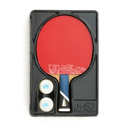 Ракетка для н/т DOUBLE FISH 5A+C, для продвин, ITTF Appr, накл. 2,1 мм, конич. ручка+ 2 мяча V40+мм за 2&nbsp;779.50 ₽ купить в Новокузнецке