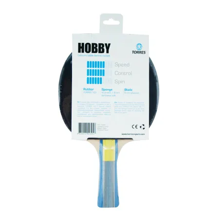Ракетка для н/т TORRES Hobby, TT0003, для любителей, накладка 1,8 мм, конич. ручка за 875.50 ₽ купить в Новокузнецке