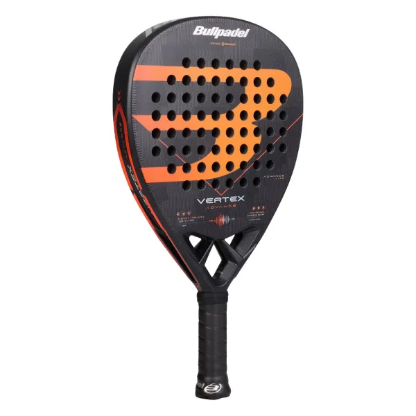 Ракетка для падела BULLPADEL Vertex Advance, 494414, для проф. и любителей, карбон, черно-оранжевый за 21&nbsp;559.40 ₽ в Новокузнецке